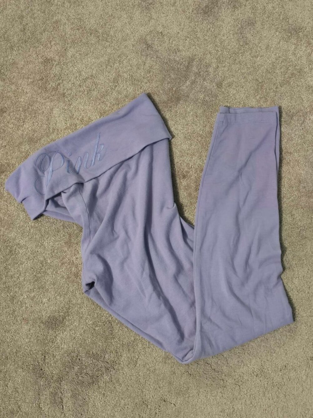 Pink  Victoria’s Secret – Leggings – Fold Overs – Purple – Size L